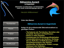 Tablet Screenshot of naehservice-aurach.de